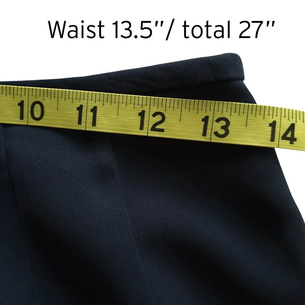 KASPER Black Pencil Skirt Fully Lined Career Professional Polyester Size 2